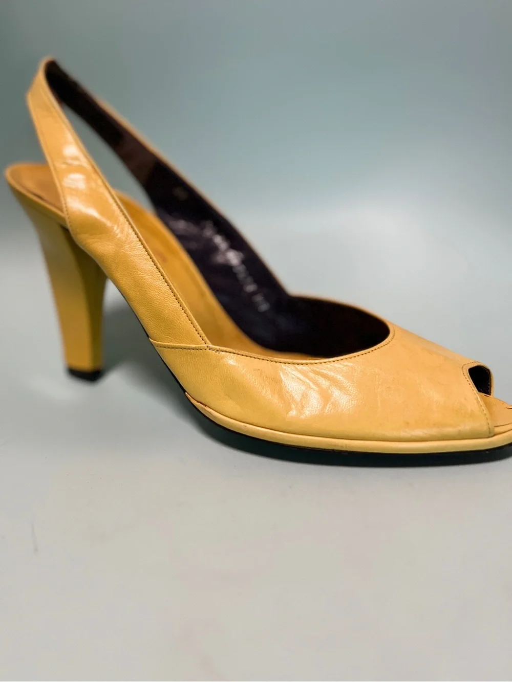 Vintage Charles Jourdan Peep Toe Heels